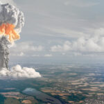 Nuclear explosion from height
