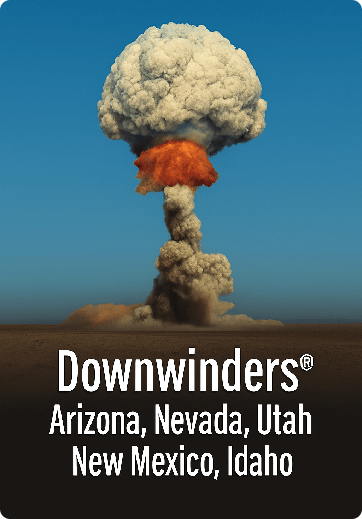 A mushroom cloud from a government-created explosion.