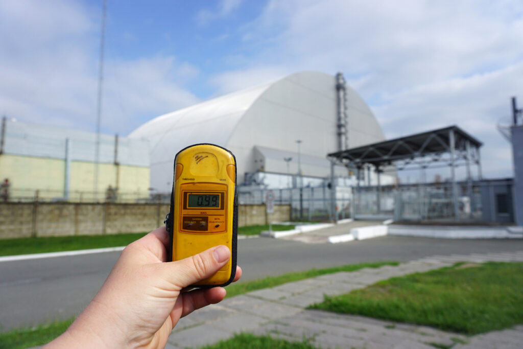 Checking Radioactive fallout.